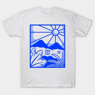 Wanderlust - Comic Blue T-Shirt